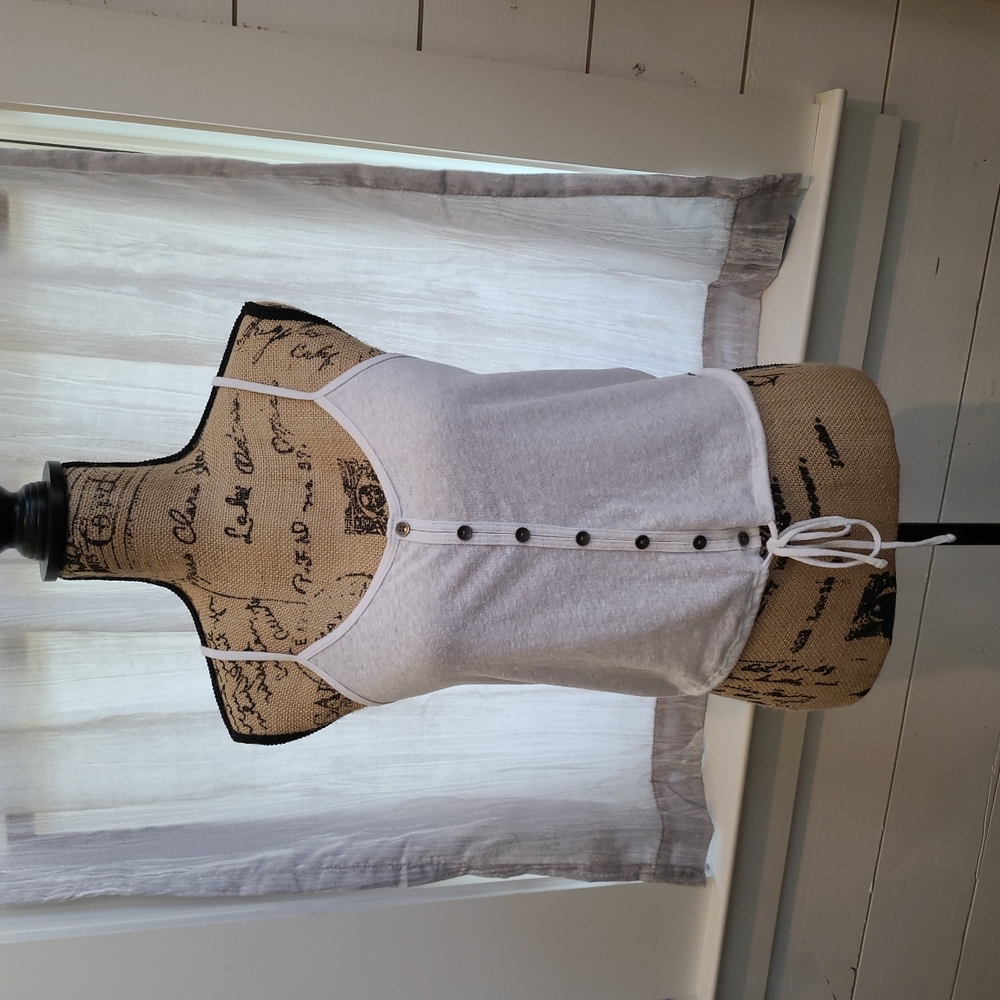 Hollister Juniors White Tank Top Small